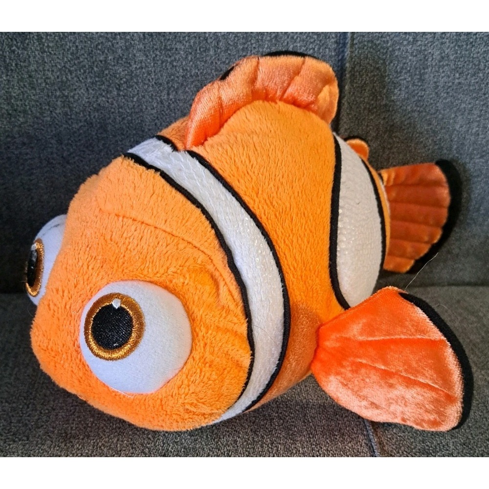Finding Nemo Plush Toy Orange Clown Fish Disney Store Genuine Original Pixar EUC